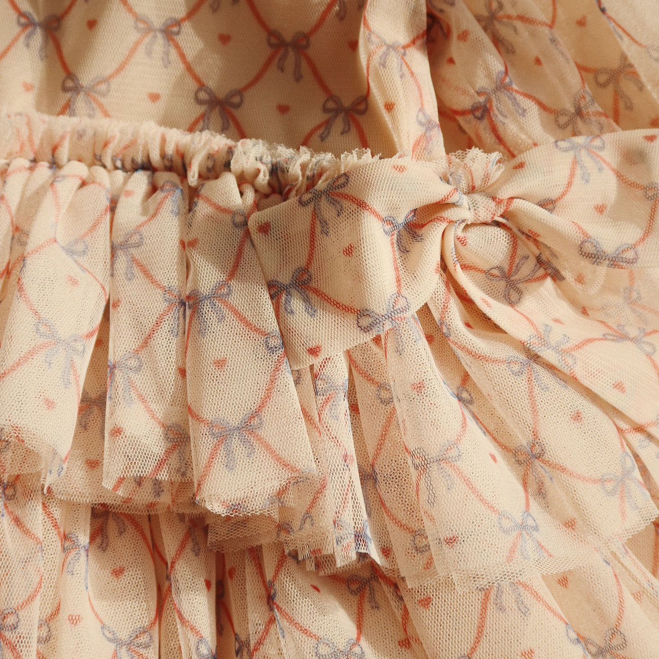 Fay Print Tulle Party Dress (Check Bowie)